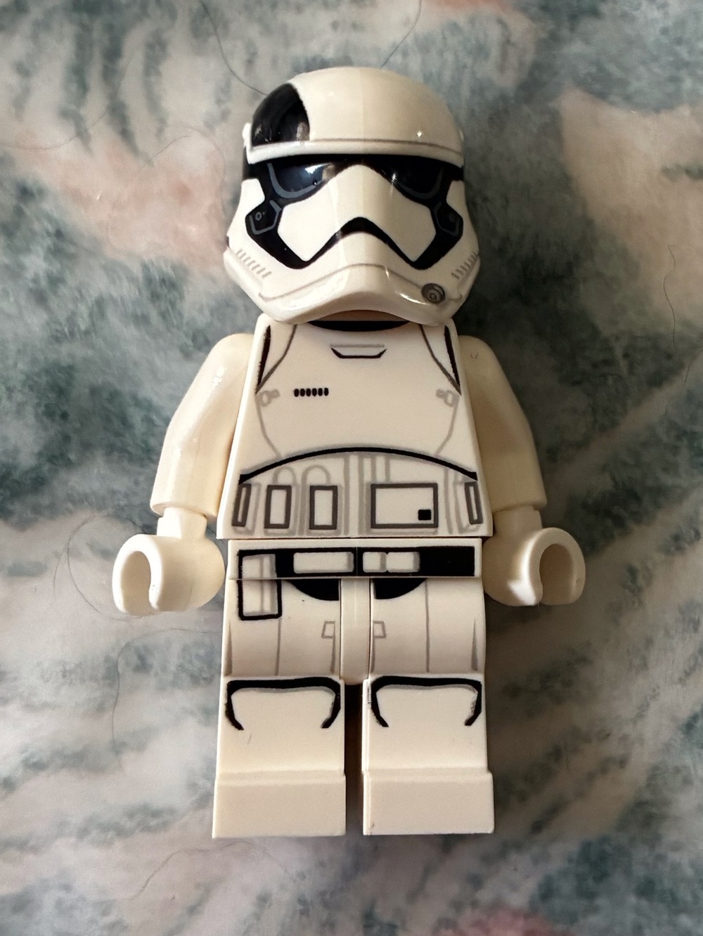 White Storm Trooper Minifigure with Black Printed Details